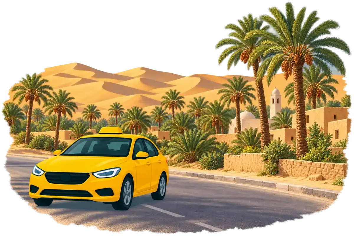 Sahara-Ausflug — Douz Privattaxi