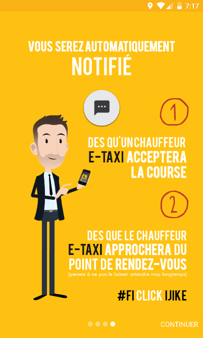 Réserver un taxi sur votre téléphone